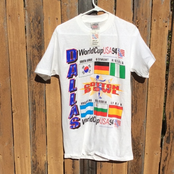 Vintage Dallas Cotton Bowl Oneita Worldcupusa94 shirt Sz small - Picture 1 of 5
